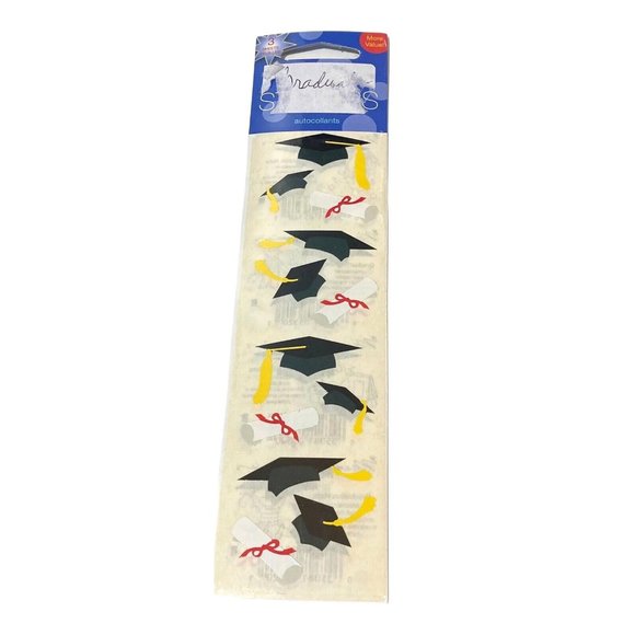 Mrs Grossman Vintage Stickers Graduate Graduation Hat Cap Sticker Sheets 2000s - Picture 1 of 5